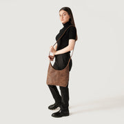 The Stefani Vintage Tan Brown Leather Hobo Bag - image 2