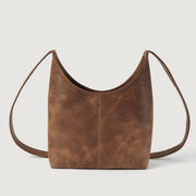 The Stefani Vintage Tan Brown Leather Hobo Bag - image 3
