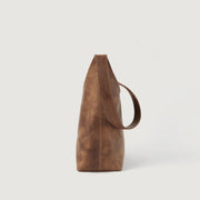 The Stefani Vintage Tan Brown Leather Hobo Bag - image 6