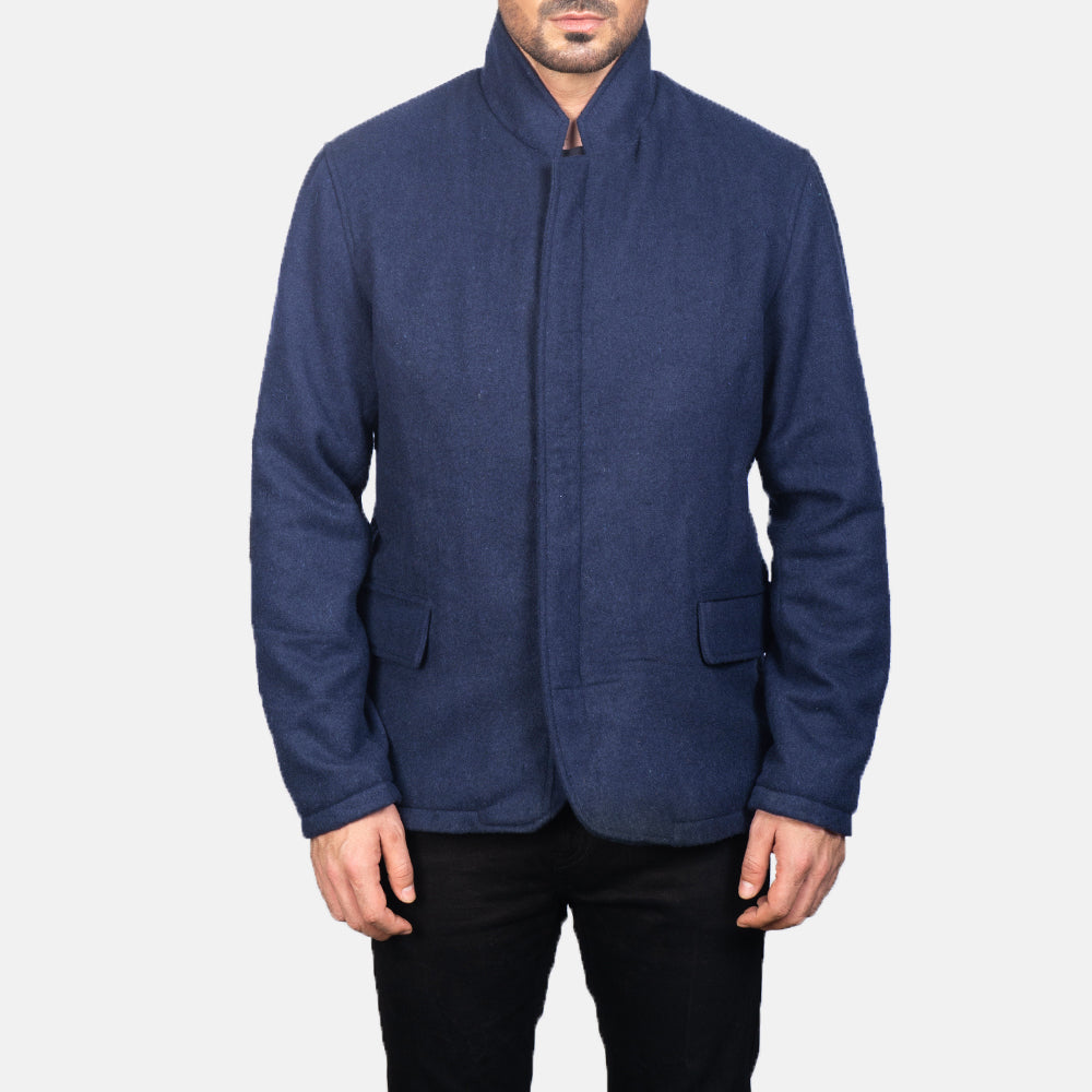 Thomas Blue Wool Jacket - image 4