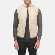 Tony Off-White Suede Vest - image 1