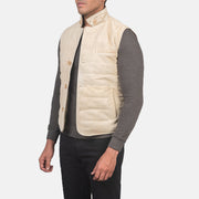 Tony Off-White Suede Vest - image 2