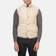 Tony Off-White Suede Vest - image 4