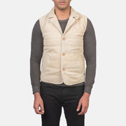 Tony Off-White Suede Vest - image 6
