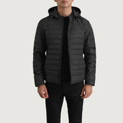 Tyler Black Hooded Puffer Jacket - image 1