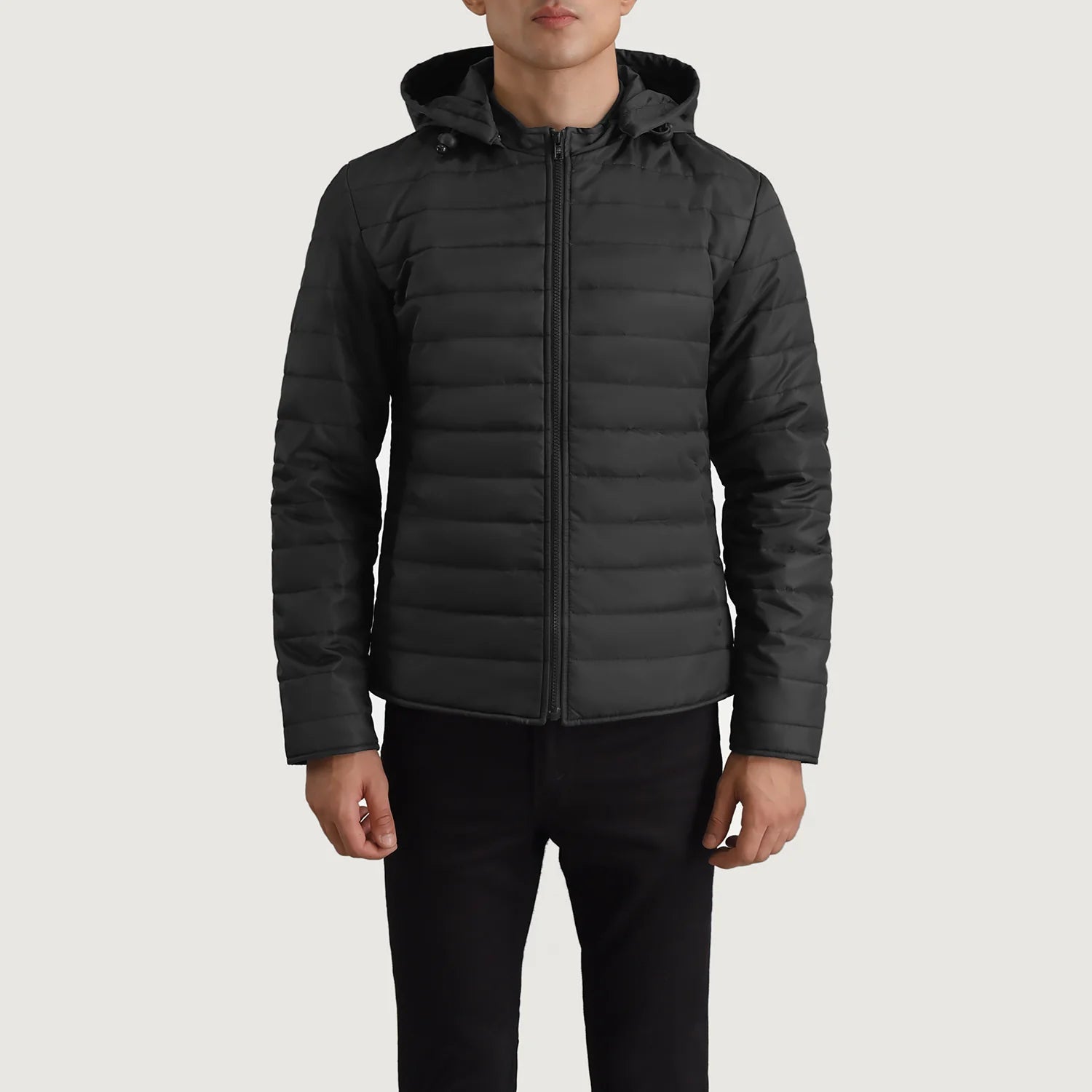 Tyler Black Hooded Puffer Jacket - image 4