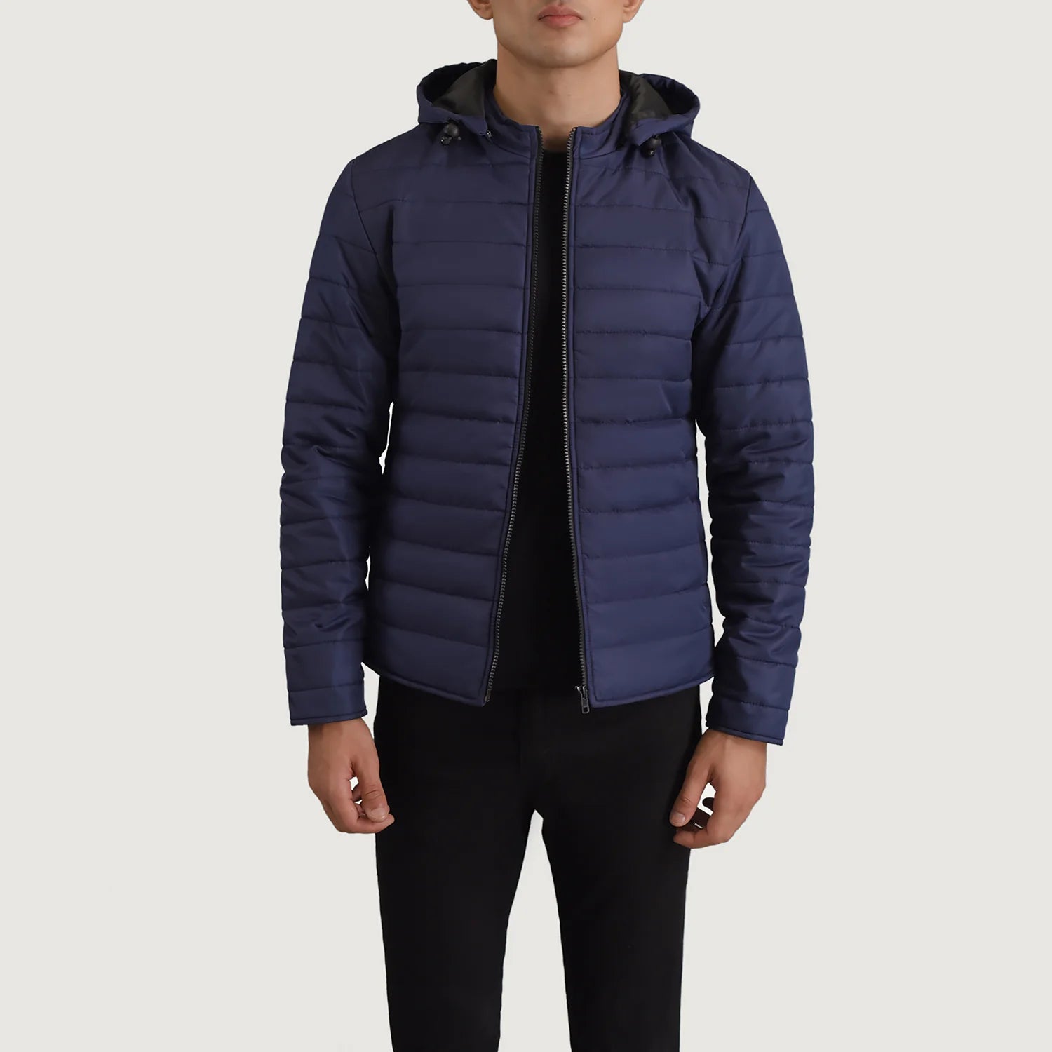 Tyler Blue Hooded Puffer Jacket - image 1