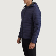 Tyler Blue Hooded Puffer Jacket - image 2