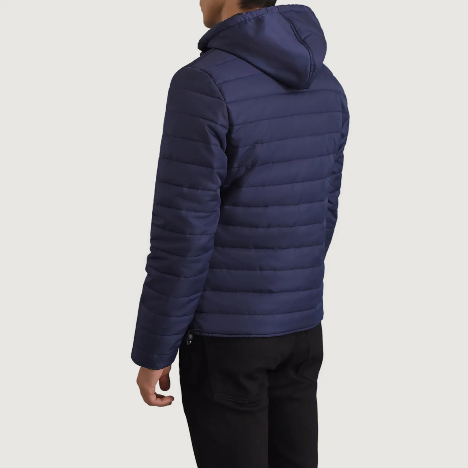 Tyler Blue Hooded Puffer Jacket - image 5