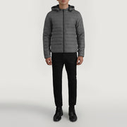Tyler Grey Hooded Puffer Jacket - image 3