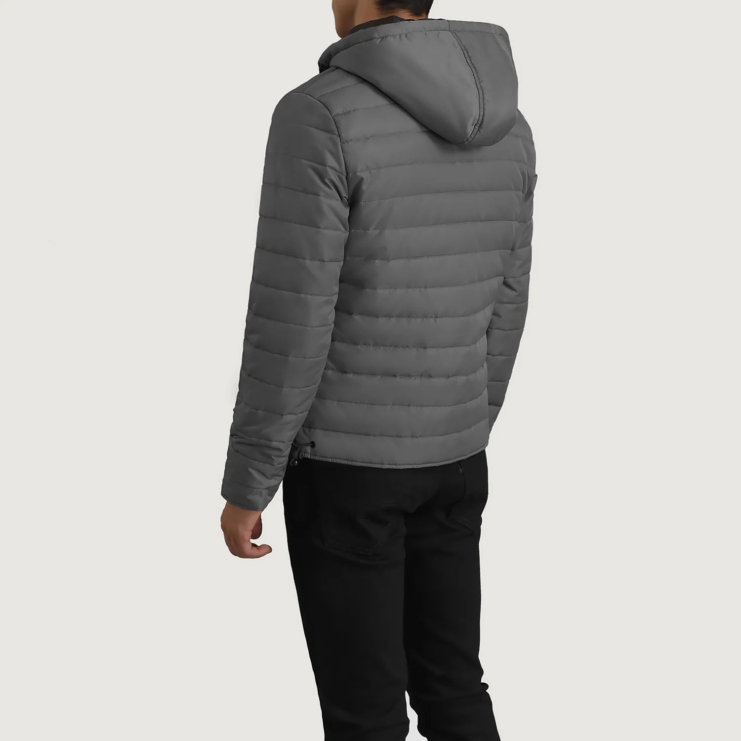 Tyler Grey Hooded Puffer Jacket - image 5