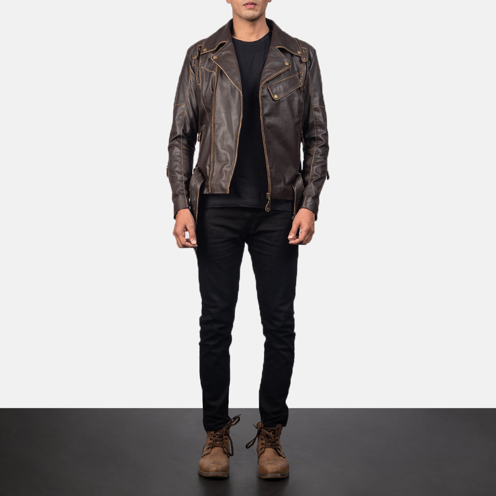 Vincent Black Biker Jacket – alternate product view 4