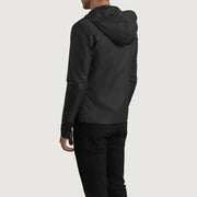 Wesley Black Hooded Windbreaker Jacket - image 5