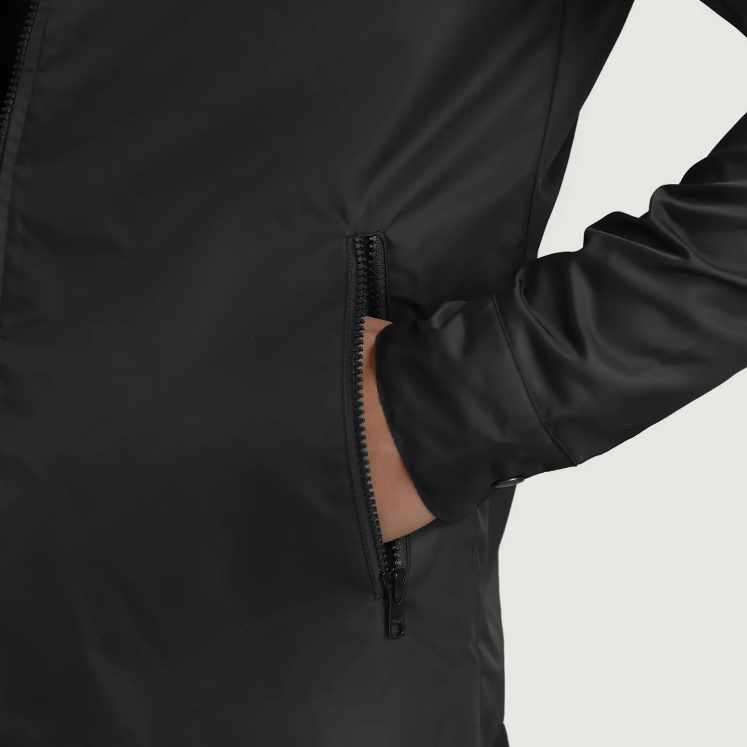 Wesley Black Hooded Windbreaker Jacket - image 6