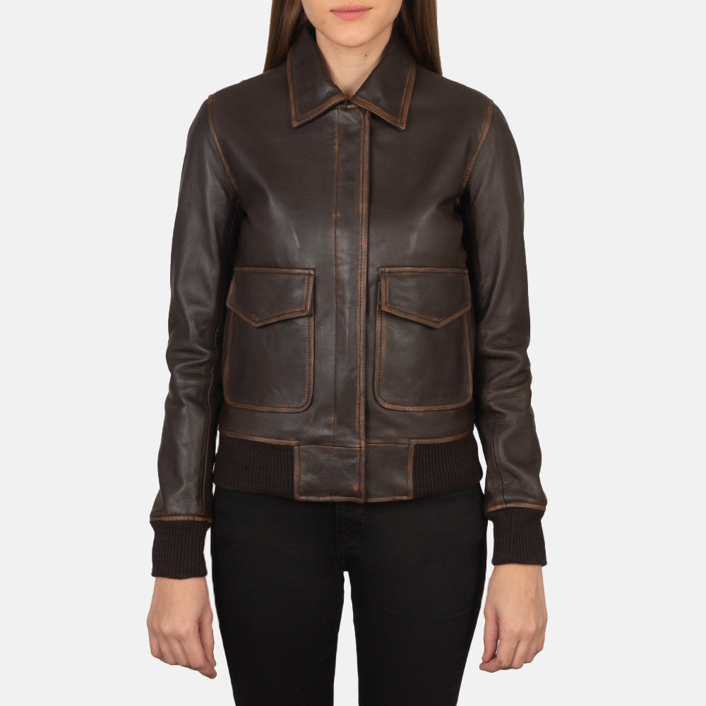 Westa A-2 Leather Bomber Jacket – alternate product view 5
