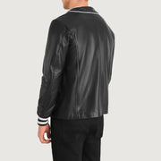 Authentic Sheepskin Leather with Semi-aniline Finish Grain Texture & Heavy-Duty Seam Stitching Detail
