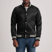 Xander Black Varsity Jacket - image 1