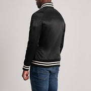 Xander Black Varsity Jacket - image 5