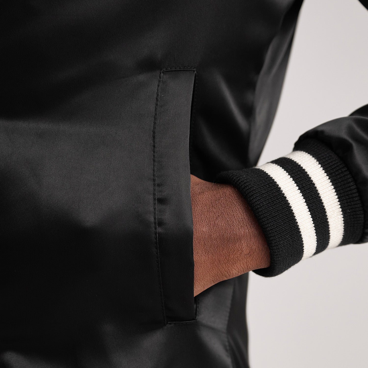 Xander Black Varsity Jacket - image 6