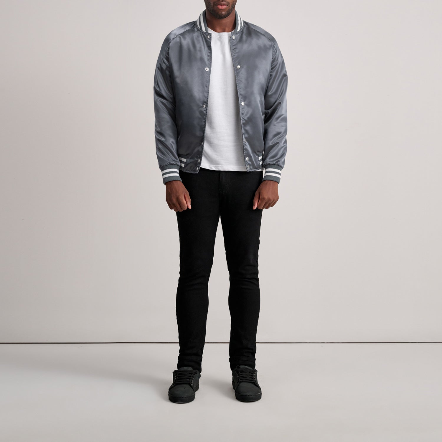 Xander Grey Varsity Jacket - image 4