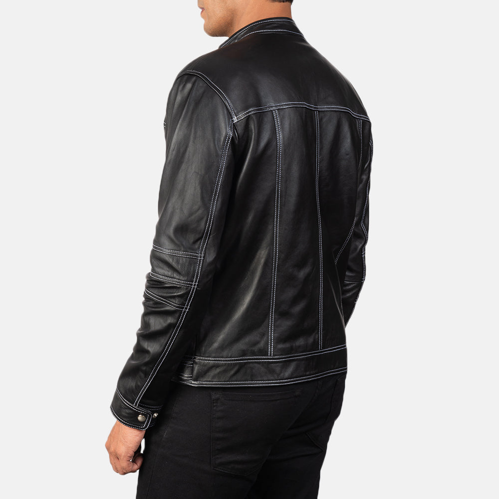Authentic Goatskin Snuffed with Snuffed Finish Grain Texture & Heavy-Duty Seam Stitching Detail