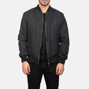 Zack Black Bomber Jacket - image 1
