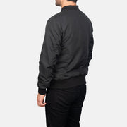 Zack Black Bomber Jacket - image 5