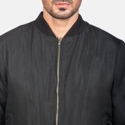 Zack Black Bomber Jacket - image 6