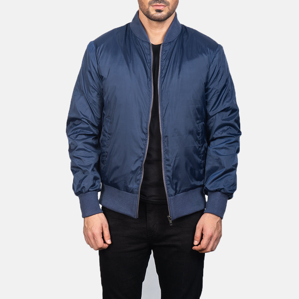 Zack Blue Bomber Jacket - image 1