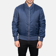 Zack Blue Bomber Jacket - image 4