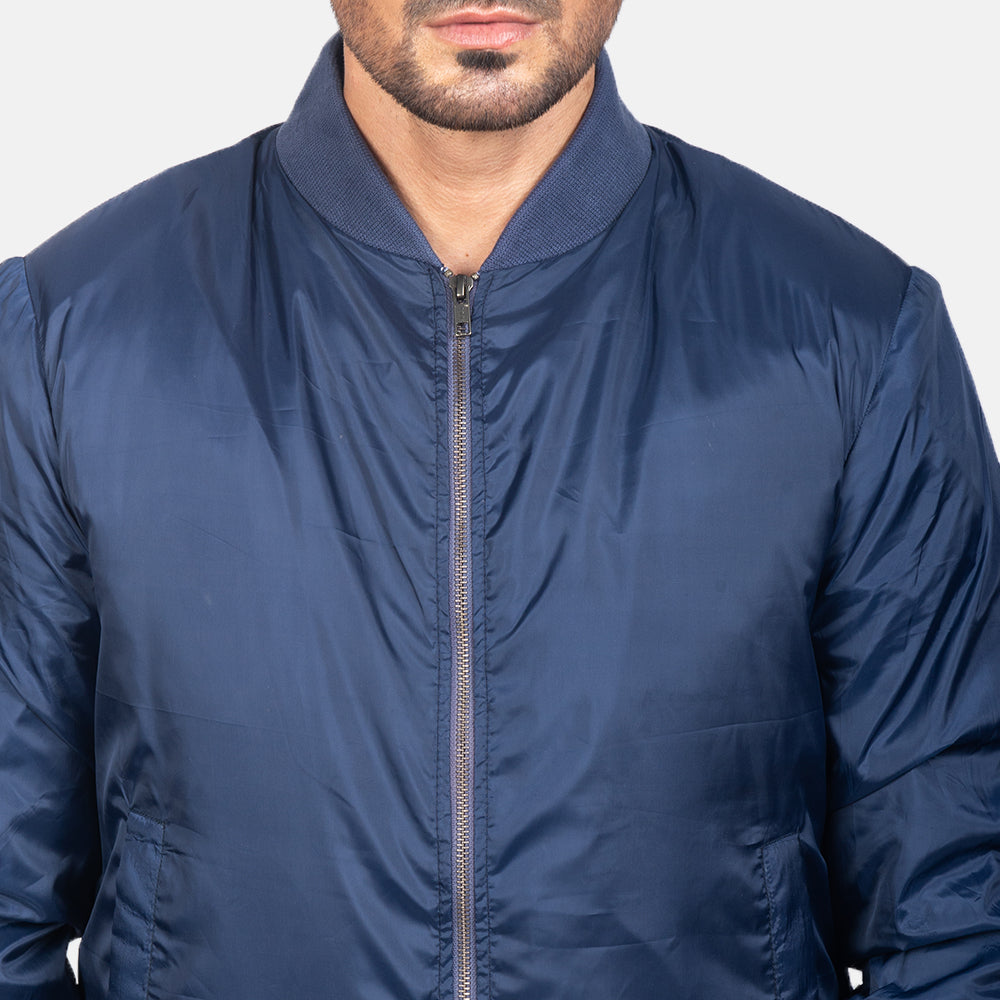 Zack Blue Bomber Jacket - image 6