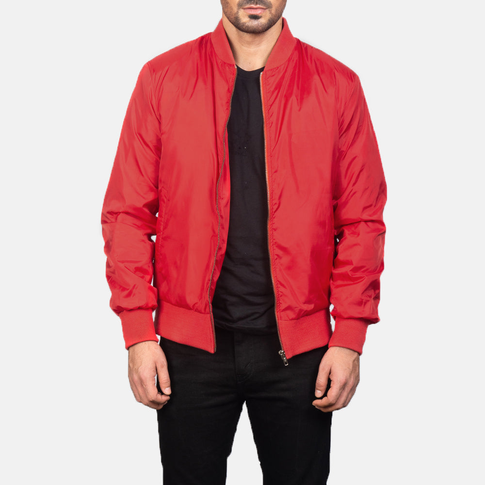 Zack Red Bomber Jacket - image 1
