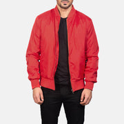 Zack Red Bomber Jacket - image 1