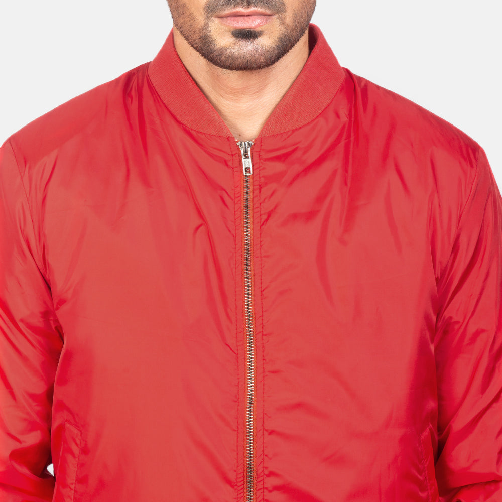 Zack Red Bomber Jacket - image 6