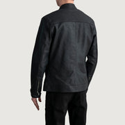 Zen Tumbled Black Leather Biker Jacket - image 6