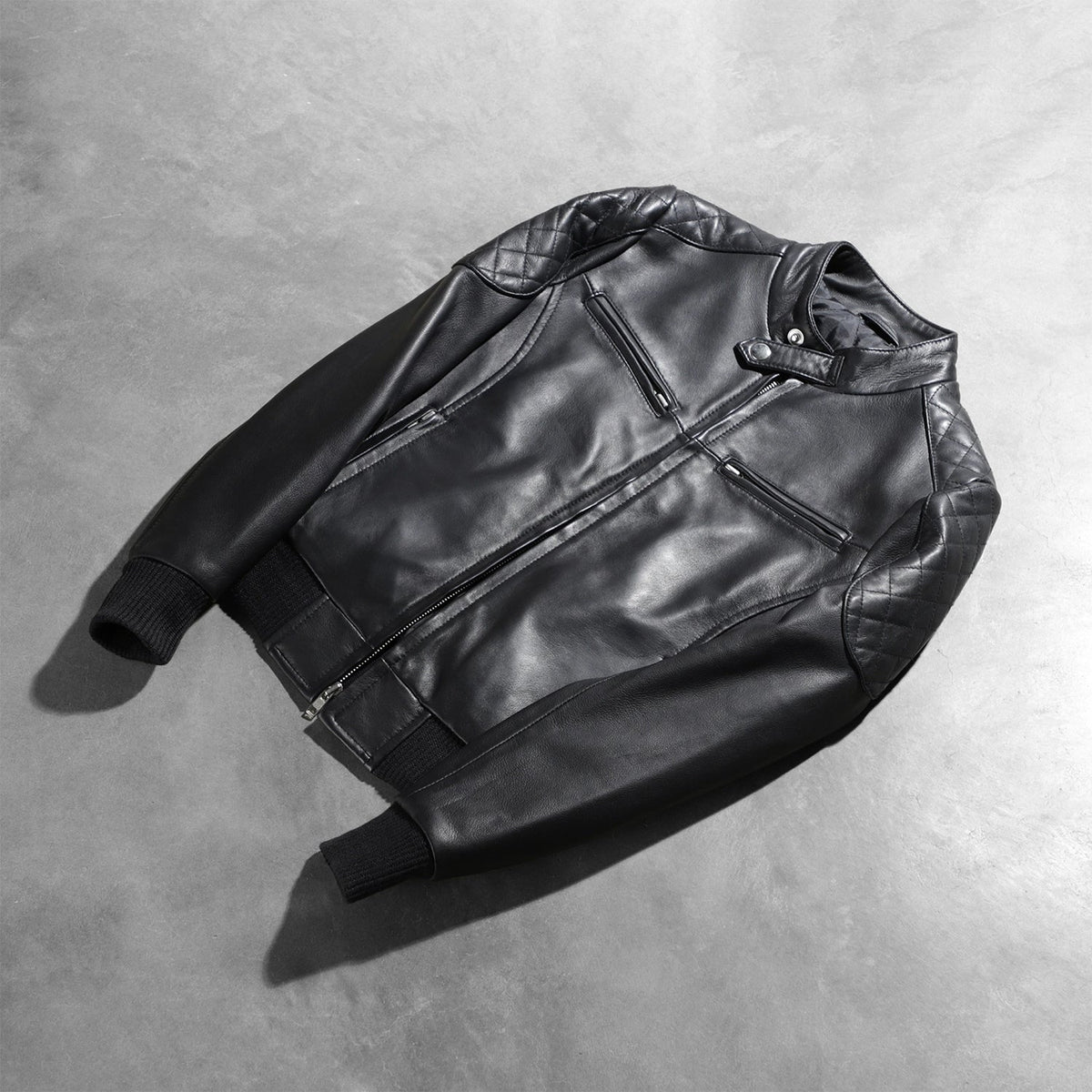 Zenna Leather Bomber Jacket – alternate product view 8