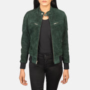 Zenna Leather Bomber Jacket – alternate product view 1