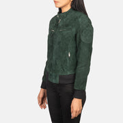 Zenna Leather Bomber Jacket – alternate product view 2