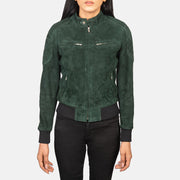 Zenna Leather Bomber Jacket – alternate product view 4