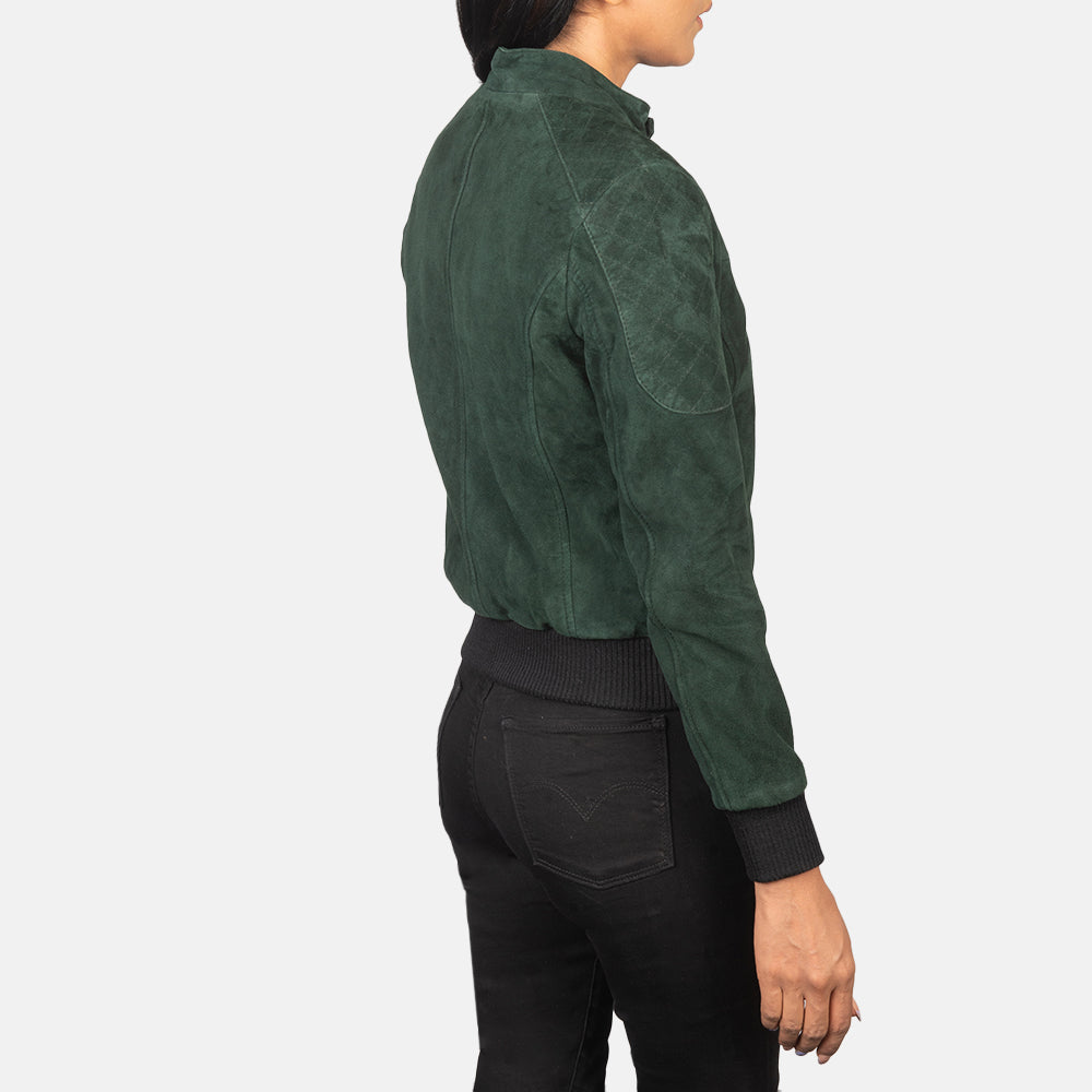 Zenna Leather Bomber Jacket – alternate product view 5