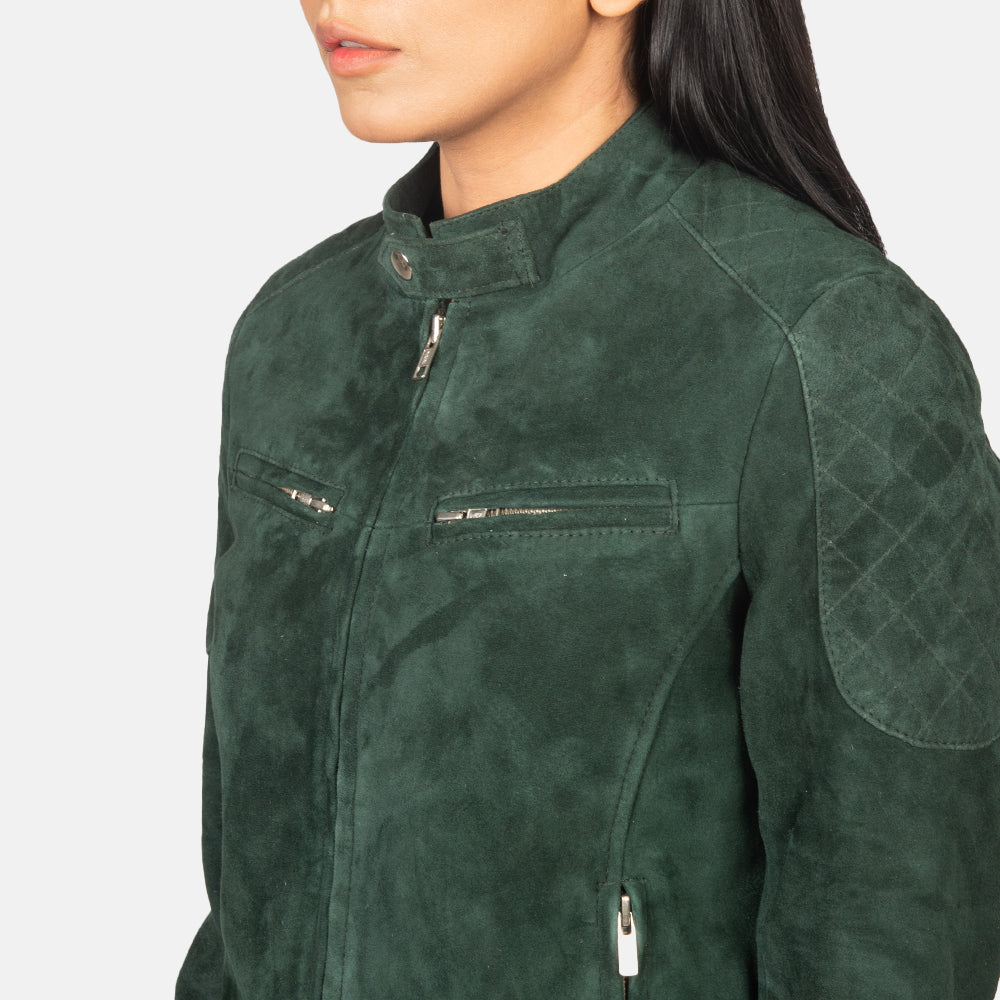 Zenna Leather Bomber Jacket – alternate product view 6